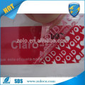 Sticker label printing/safty warranty void sticker